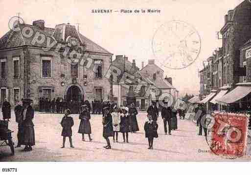 Ville de SAVENAY, carte postale ancienne