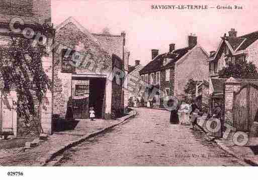 Ville de SAVIGNYLETEMPLE, carte postale ancienne