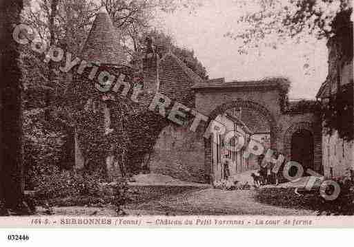 Ville de SERBONNES, carte postale ancienne