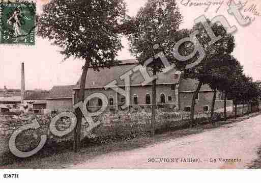 Ville de SOUVIGNY, carte postale ancienne