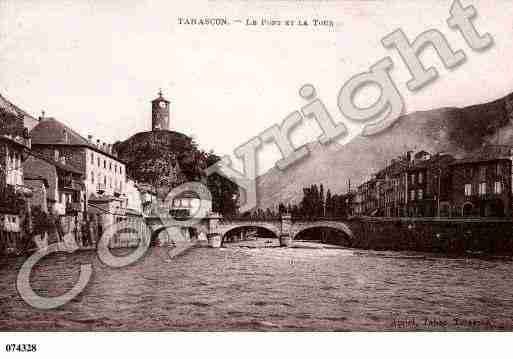 Ville de TARASCON, carte postale ancienne