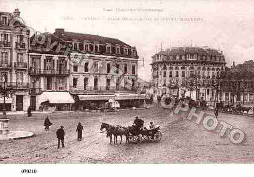 Ville de TARBES, carte postale ancienne