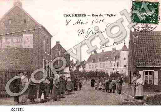 Ville de THUMERIES, carte postale ancienne Ville de THUMERIES, carte postale ancienne