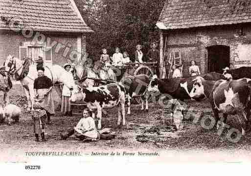 Ville de TOUFFREVILLESUREU, carte postale ancienne