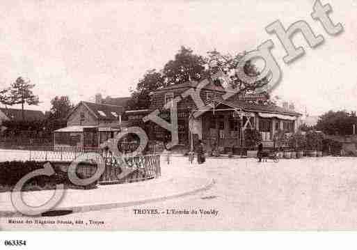 Ville de TROYES, carte postale ancienne