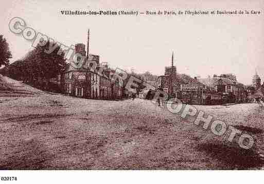 Ville de VILLEDIEULESPOELES, carte postale ancienne