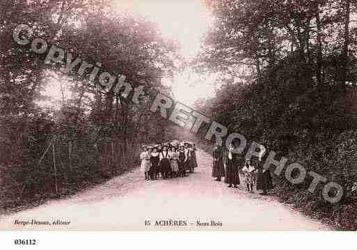 Ville de ACHERES, carte postale ancienne