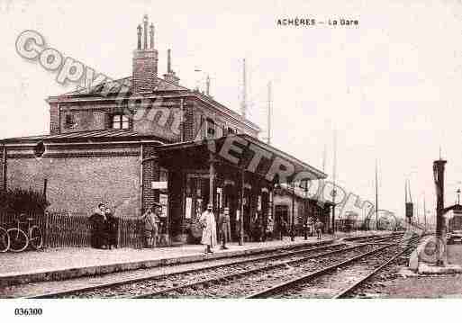 Ville de ACHERES, carte postale ancienne