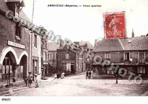 Ville de AMBRIERESLESVALLEES, carte postale ancienne
