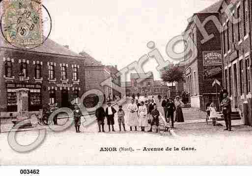 Ville de ANOR, carte postale ancienne