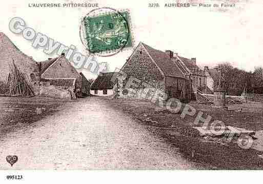 Ville de AURIERES, carte postale ancienne
