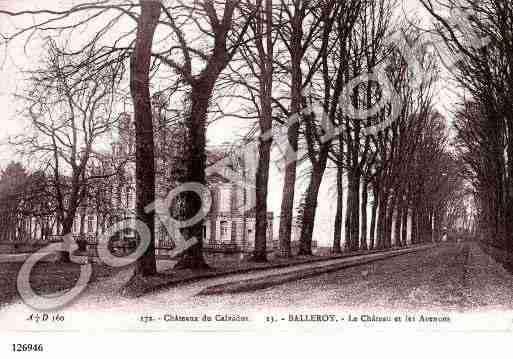 Ville de BALLEROY, carte postale ancienne