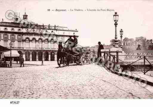 Ville de BAYONNE, carte postale ancienne