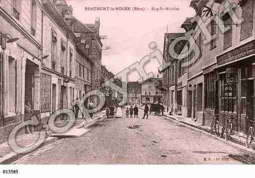 Ville de BEAUMONTLEROGER, carte postale ancienne