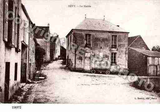 Ville de BEVY, carte postale ancienne