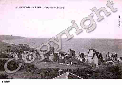 Ville de BLONVILLESURMER, carte postale ancienne