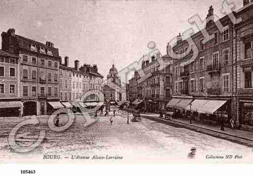 Ville de BOURGENBRESSE, carte postale ancienne