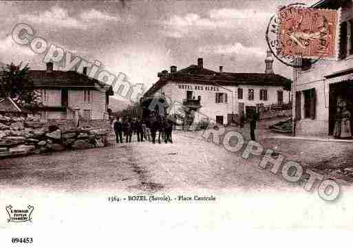 Ville de BOZEL, carte postale ancienne