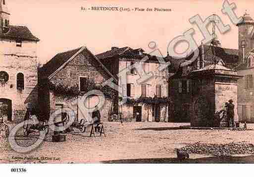 Ville de BRETENOUX, carte postale ancienne