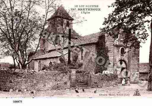 Ville de BRETENOUX, carte postale ancienne