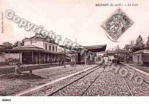 Ville de BRUNOY, carte postale ancienne