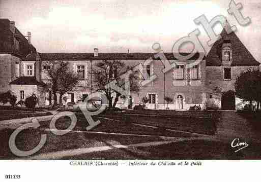 Ville de CHALAIS, carte postale ancienne