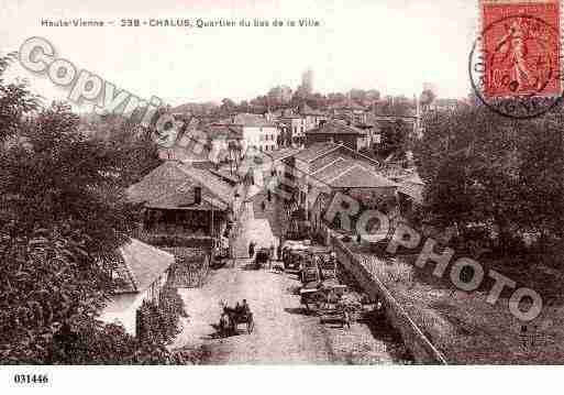 Ville de CHALUS, carte postale ancienne