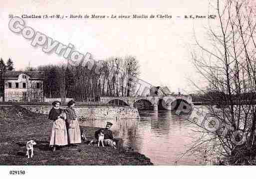 Ville de CHELLES, carte postale ancienne