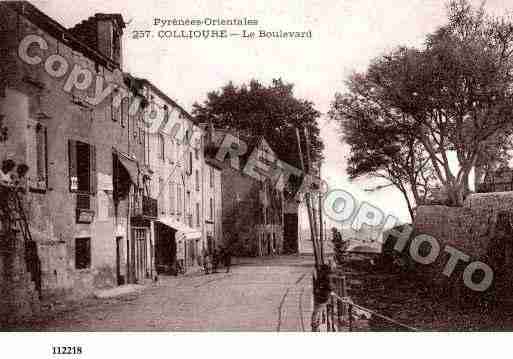 Ville de COLLIOURE, carte postale ancienne