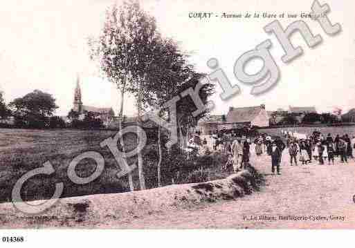 Ville de CORAY, carte postale ancienne