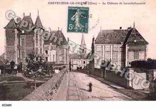 Ville de CREVECOEURLEGRAND, carte postale ancienne