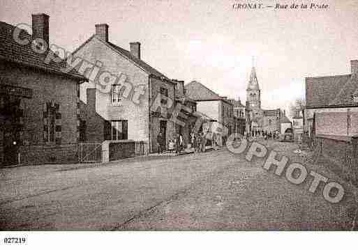 Ville de CRONAT, carte postale ancienne