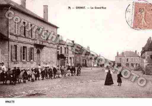 Ville de CRONAT, carte postale ancienne