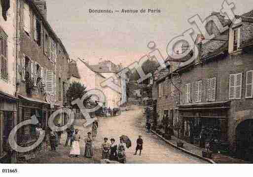 Ville de DONZENAC, carte postale ancienne