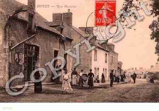 Ville de DOYET, carte postale ancienne