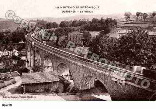 Ville de DUNIERES, carte postale ancienne