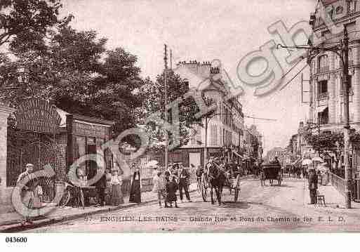 Ville de ENGHIENLESBAINS, carte postale ancienne