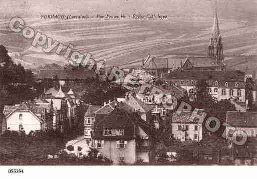 Ville de FORBACH, carte postale ancienne