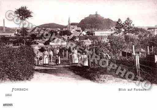 Ville de FORBACH, carte postale ancienne