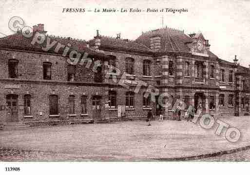 Ville de FRESNES, carte postale ancienne