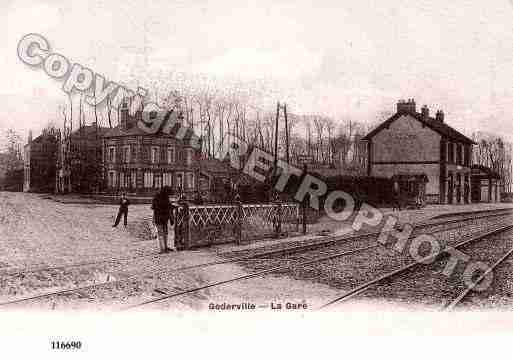 Ville de GODERVILLE, carte postale ancienne