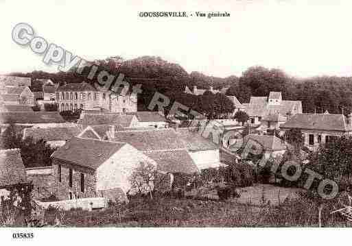 Ville de GOUSSONVILLE, carte postale ancienne