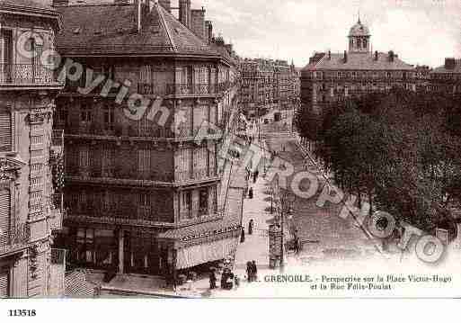 Ville de GRENOBLE, carte postale ancienne