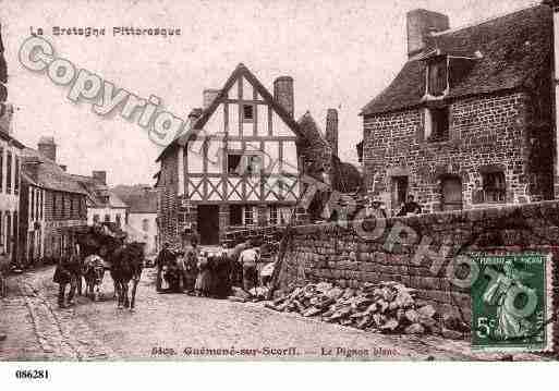 Ville de GUEMENESURSCORFF, carte postale ancienne