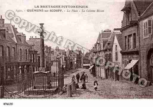 Ville de GUEMENESURSCORFF, carte postale ancienne