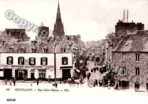 Ville de GUINGAMP, carte postale ancienne