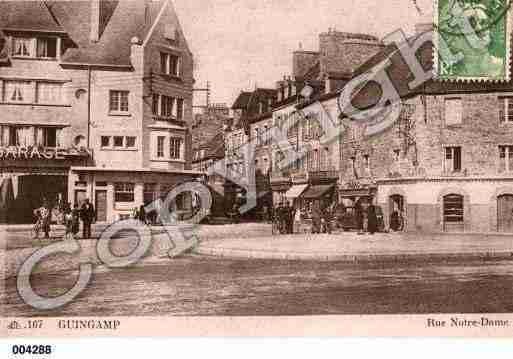 Ville de GUINGAMP, carte postale ancienne