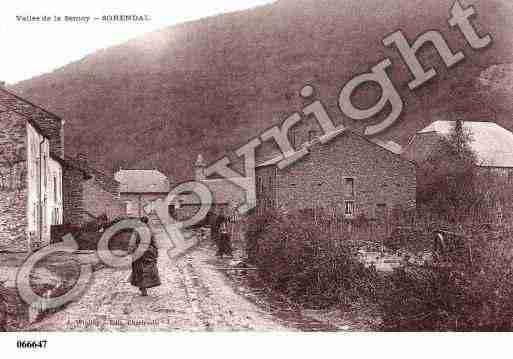 Ville de HAUTESRIVIERES(LES), carte postale ancienne