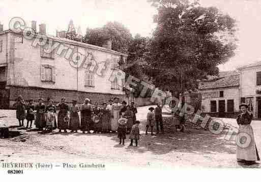 Ville de HEYRIEUX, carte postale ancienne