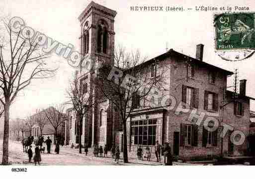 Ville de HEYRIEUX, carte postale ancienne